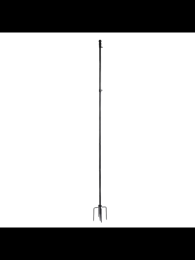 TOPINCN Bodenfahnenmast aus verstärktem Edelstahl in Schwarz, Höhe: 300 cm - Bild 3