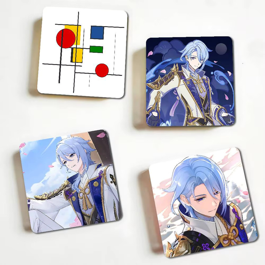Kamisato Ayato Genshin Impact Kühlschrankmagnete in Multicolour für dein Home Decor - Bild 3