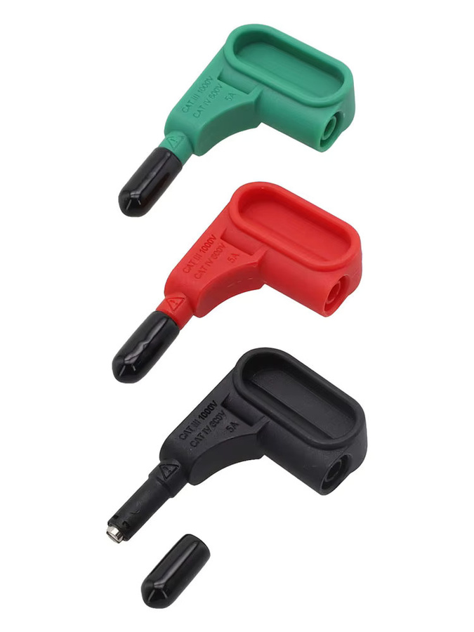 3er Set Magnetische Testsonde aus Kunststoff für 4mm Banana Stecker, Multimeter Zubehör in Mehrfarbig - Bild 2