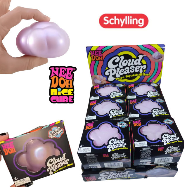 Schylling Cloud Pleaser NeeDoh Gumdrop, Weiches Sensorisches Fidget-Spielzeug, Quetschball - Bild 1