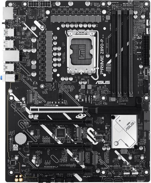 Asus PRIME Z890-P ATX Mainboard mit Intel LGA 1851 Sockel, Z890 Chipsatz und DDR5 Unterstützung in Schwarz - Bild 1
