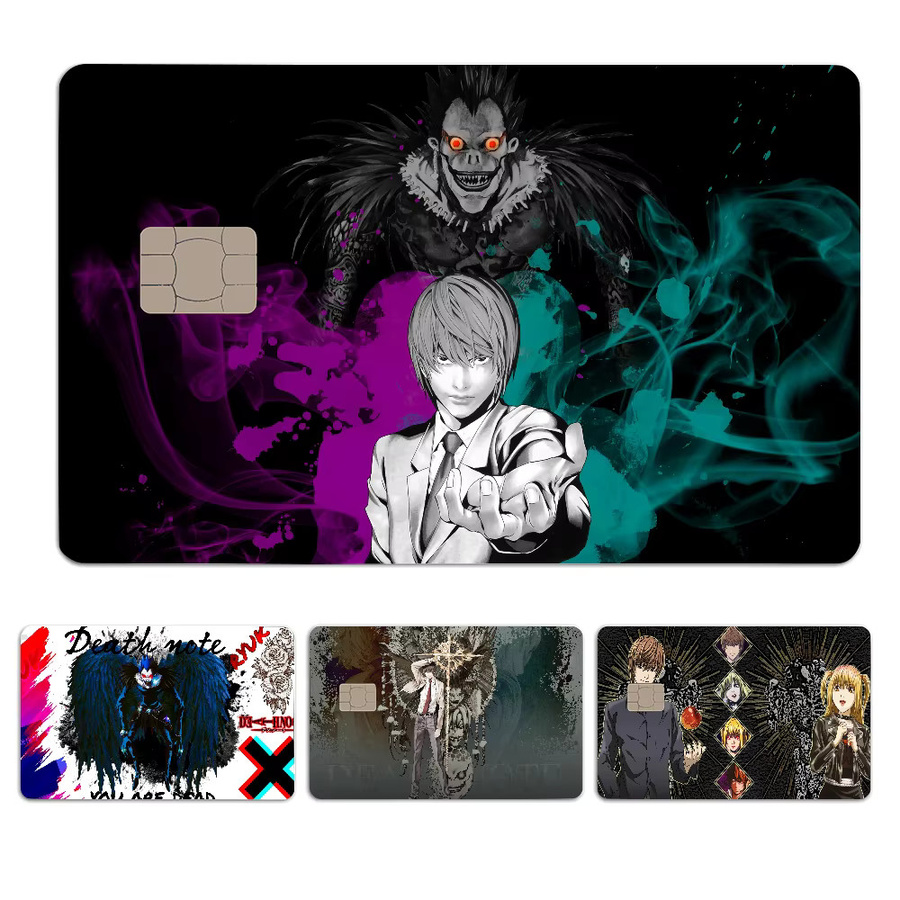 Wasserdichter Anime Death Note Poker Aufkleber für Kreditkarten und Debitkarten - Bild 6