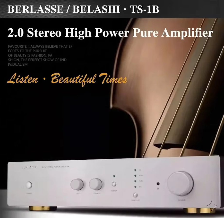 Sound Maker TS-1B HiFi Stereo Leistungsverstärker mit Doppel-Toroidaler Transformator und Fernbedienung in Schwarz - Bild 3