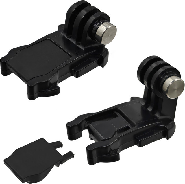 Schnellverschluss-L-Basishalterung mit Anti-Drop-Stecker in Schwarz für GoPro Hero 13 12 11 10, DJI OSMO Action 6 5 Pro und Insta360 X5 X4 Action Cameras - Bild 1