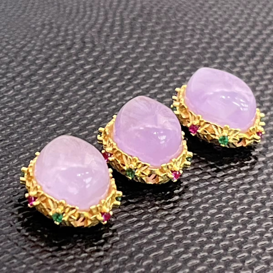 Amethyst Halbzeuge Perlen, 14x16mm, 2 Teile/Satz - Bild 2