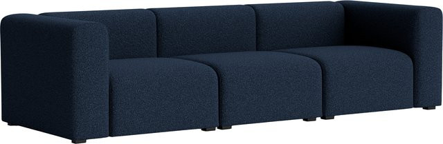 HAY Mags 3-Sitzer Sofa Kombination in Blau mit Armlehnen und Stoffbezug - Bild 1