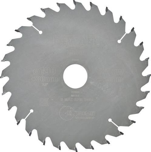 DEWALT Kreissägeblatt DT4033-QZ für Handkreissägen, Durchmesser: 190 mm, Bohrung: 30 mm, Carbide Tipped, Silber - Bild 1