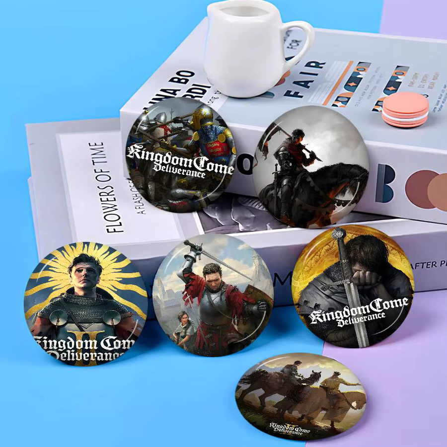 Brosche Game Kingdom Come Deliverance 2, 58 mm, handgefertigt - Bild 2