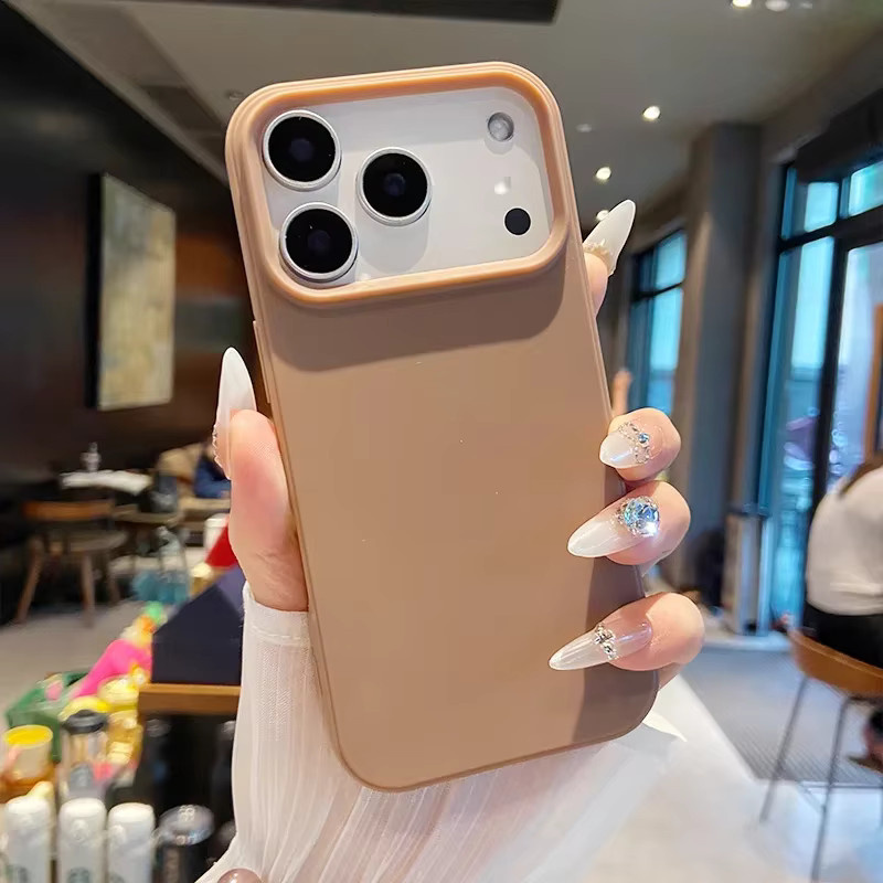 Fashion Candy Silikon Slim Case für iPhone 17 Pro Max und 17 Air in Weiß mit stoßfester Rückseite und Kameraschutz - Bild 3