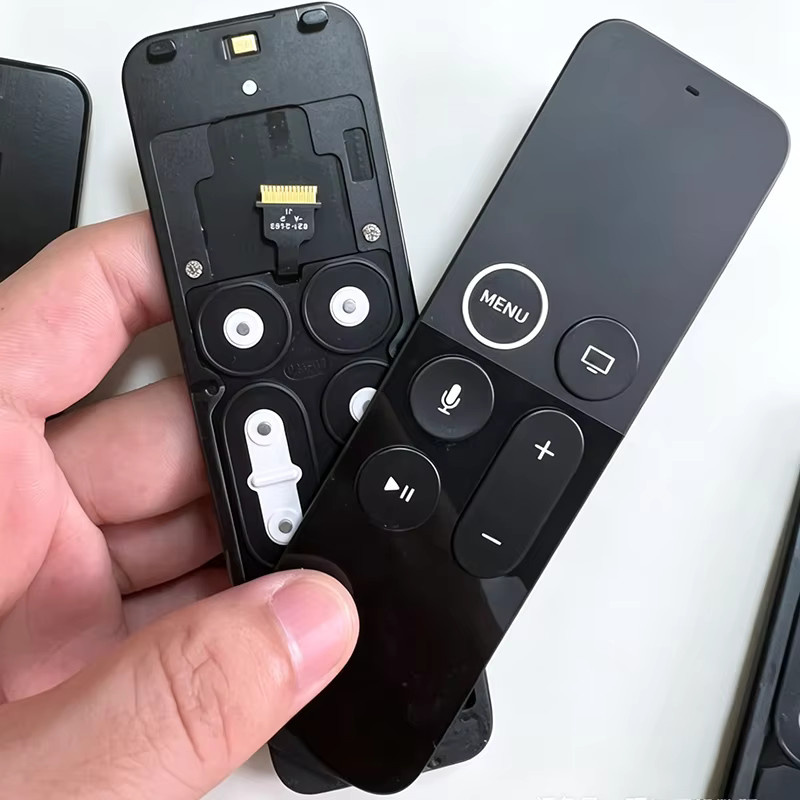 Ersatz-Fernbedienungsrahmen mit internem Tastenflexkabel für Apple Siri Remote, kompatibel mit TV4 A1513 und TV5 A1942 4K 1080P, Schwarz - Bild 4