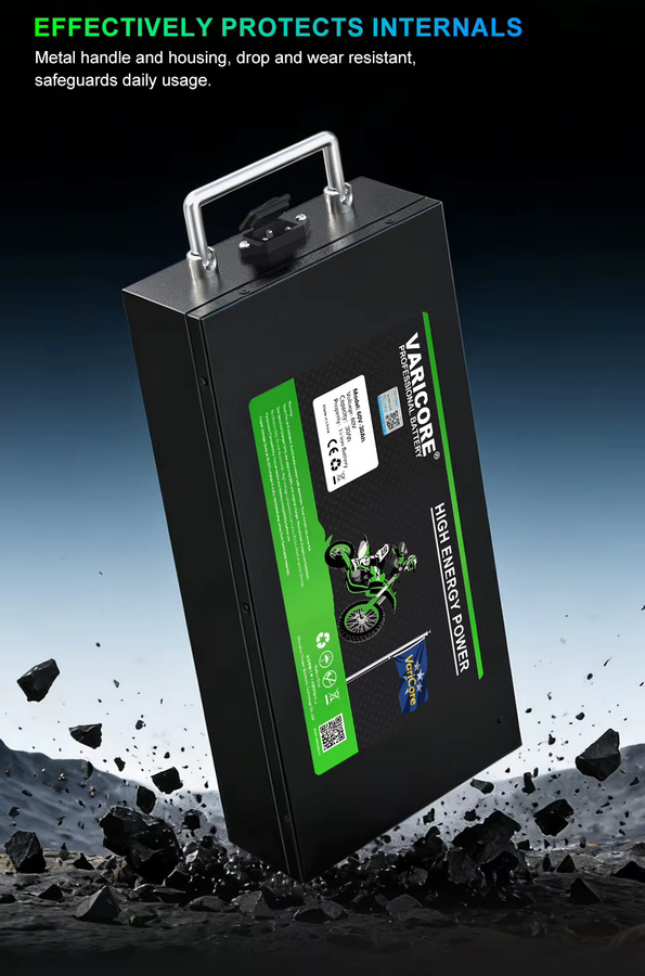 Varicore 18650 Lithium-Ionen-Batterie 60V 30Ah in Schwarz für CityCoco Elektroroller und Elektromotorräder mit 500W-2400W - Bild 4