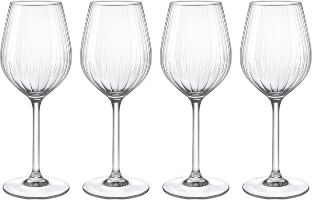 Mömax Gläserset Rosemary 4-teilig Weiß Transparent - Bild 1