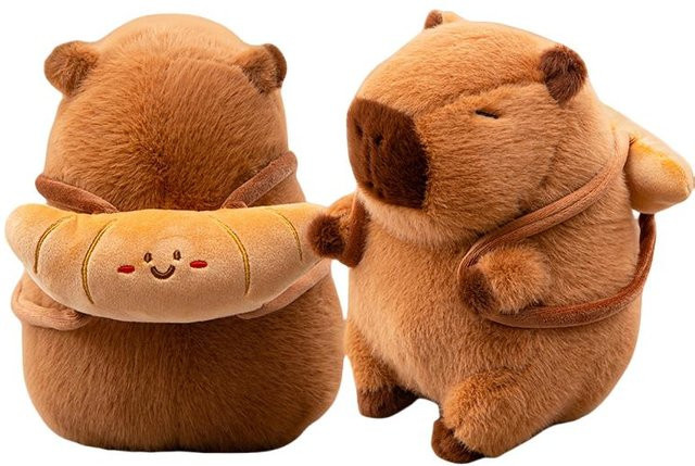Kidsly Capybara Plüschtier, Stoffpuppe, 25cm, Braun - Bild 1