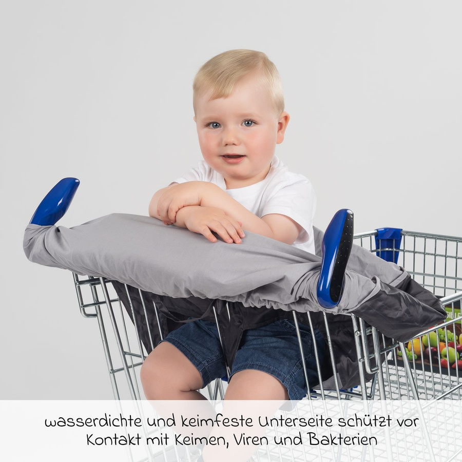 Reer HygieneCover Schutzbezug für Einkaufswagen in Grau - Bild 3