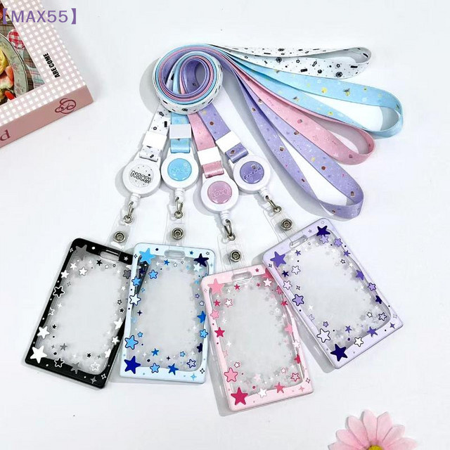 MAX-55 Star Sliding Cover Kartenhalter, transparenter Ausweisschutz für Kpop-Fotokarten und Schulkarten aus Kunststoff - Bild 1