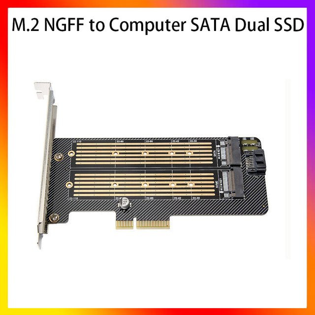 T.F.SKYWINDINTL M.2 NGFF zu PCIe NVMe Express Adapter Karte in Schwarz für Windows, Mac und Linux - Bild 1