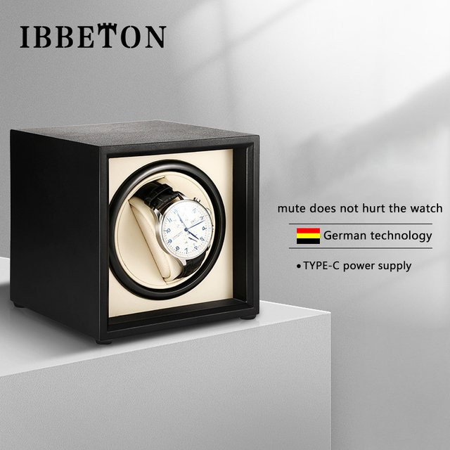 IBBETON Uhrenbeweger, 1-Slots, Holz, Weiß, Unisex - Bild 1