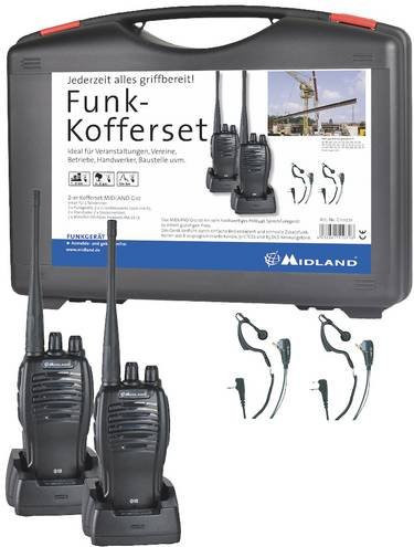Midland G10 Pro PMR Handwerker-Funkgerät 2er Set in Schwarz - Bild 1