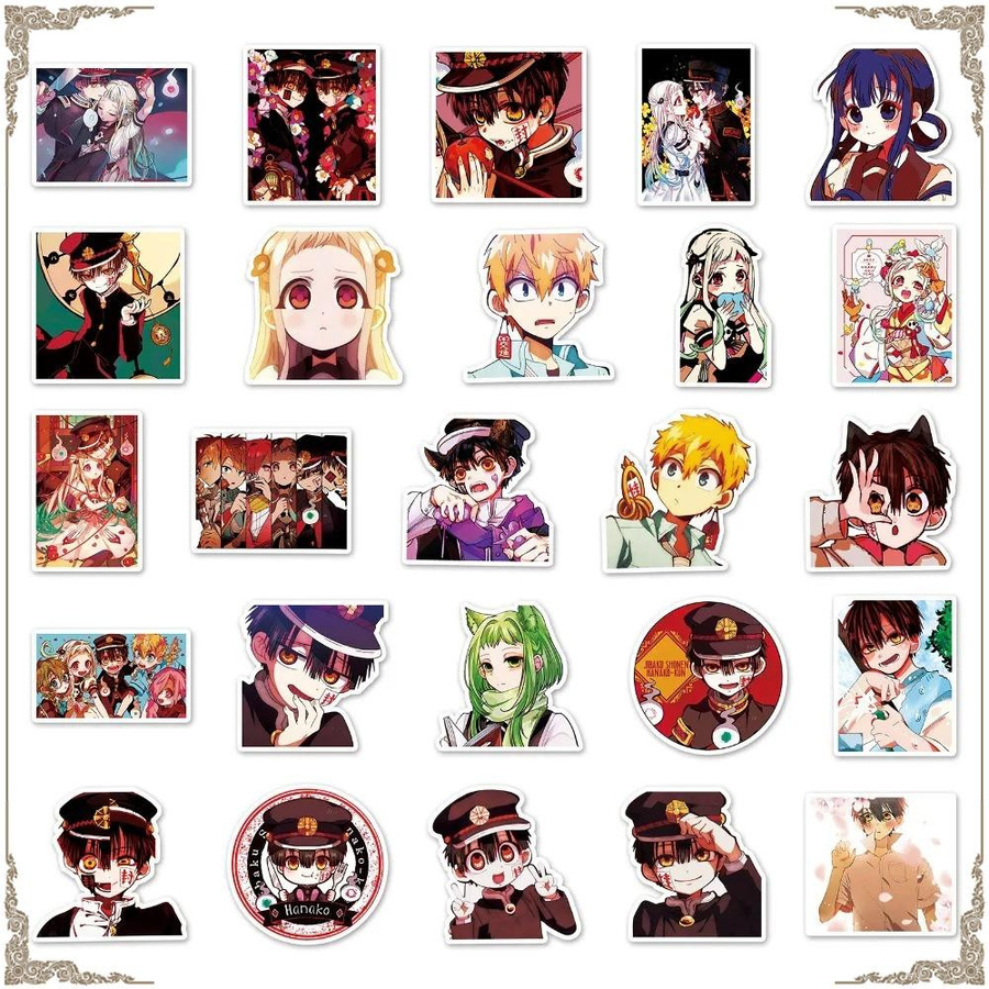50 Stück Wasserdichte Anime Aufkleber Hanako Kun Yugi Amane Manga Cartoon Graffiti Dekorationen von CHIC STUDIO in Multicolor - Bild 4