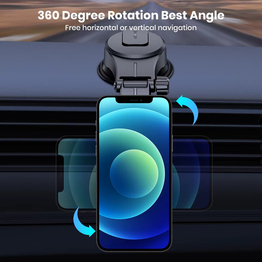 TOPK Magnetischer Autotelefonhalter in Schwarz für iPhone 15, 14, 13, 12 Pro Max mit Magsafe-Unterstützung und Metallhaken für Einhandbedienung - Bild 3