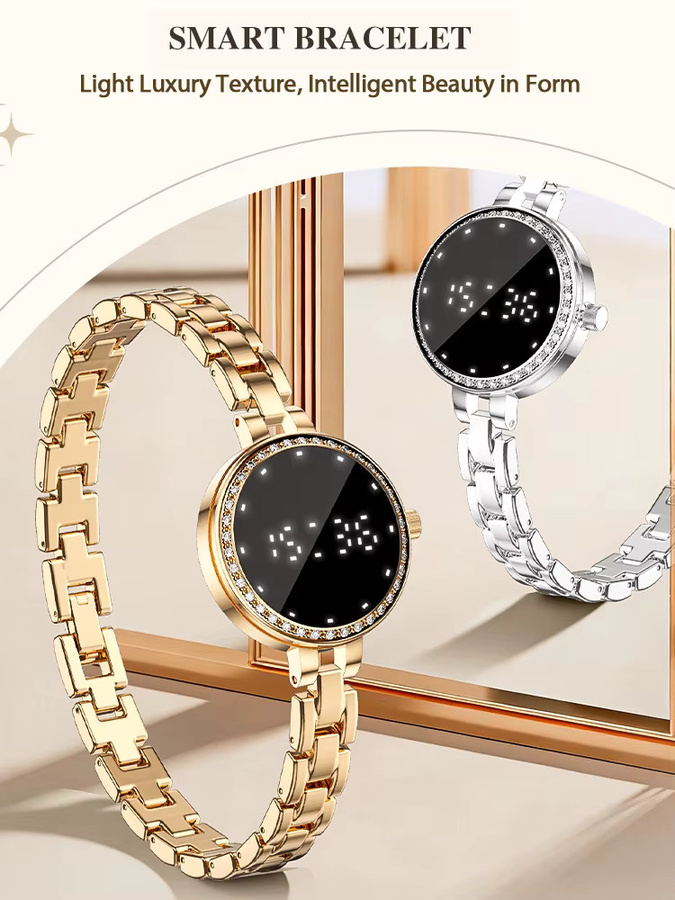 ChiBear Smartwatch, Gold, Edelstahl, Damen - Bild 5