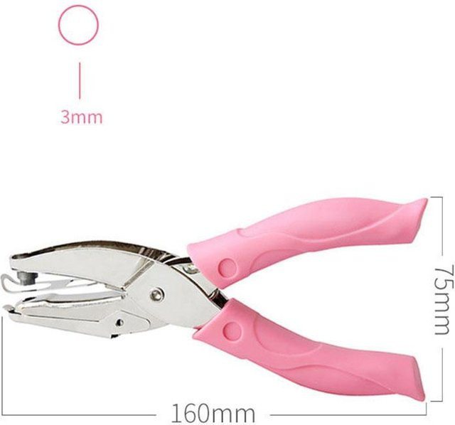 GoolRC Einlochstanzer in Pink mit bequemerem Griff für 3mm runde Löcher - Bild 1