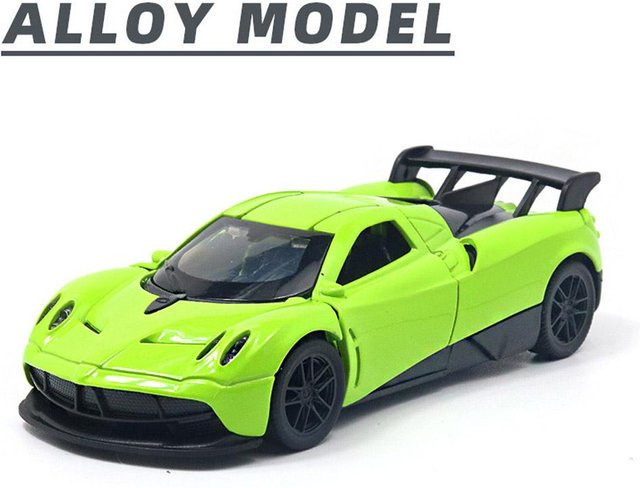 Linyi toy car Sportwagenmodell, 1:36, Metall, mit zu öffnenden Türen und Haube, ab 14 Jahren - Bild 1