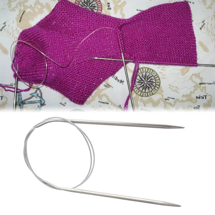 Handgefertigte Häkelnadel aus Edelstahl in Silber für DIY-Handarbeiten - Bild 3