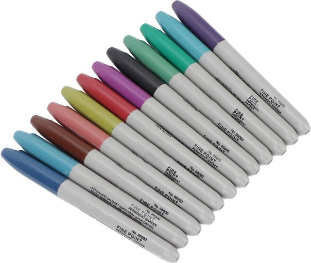 Koogeelife Tattoo-Marker Set mit 12 Farben, waschbare Aquarell Malstifte in Weiß und Multicolour - Bild 1