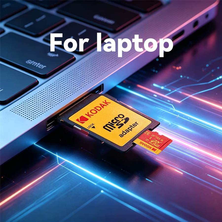 Kodak Red Dark Power Micro SD-Karte mit SD-Adapter für Gaming, Kamera, Drohne und Dashcam - Bild 2