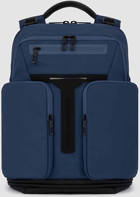 Piquadro Hìdor LED Laptop-Rucksack mit 15,6 Zoll Laptopfach und wasserdichter Tasche in Blau - Bild 1