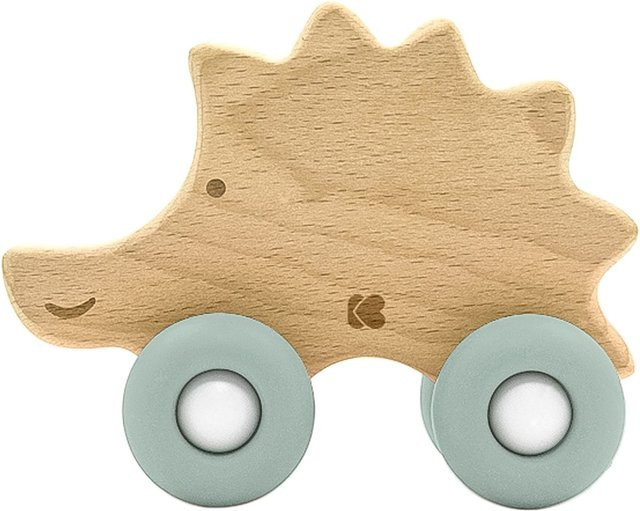 Kikkaboo Igel Holzspielzeug mit Silikonbeißring, grün - Bild 1