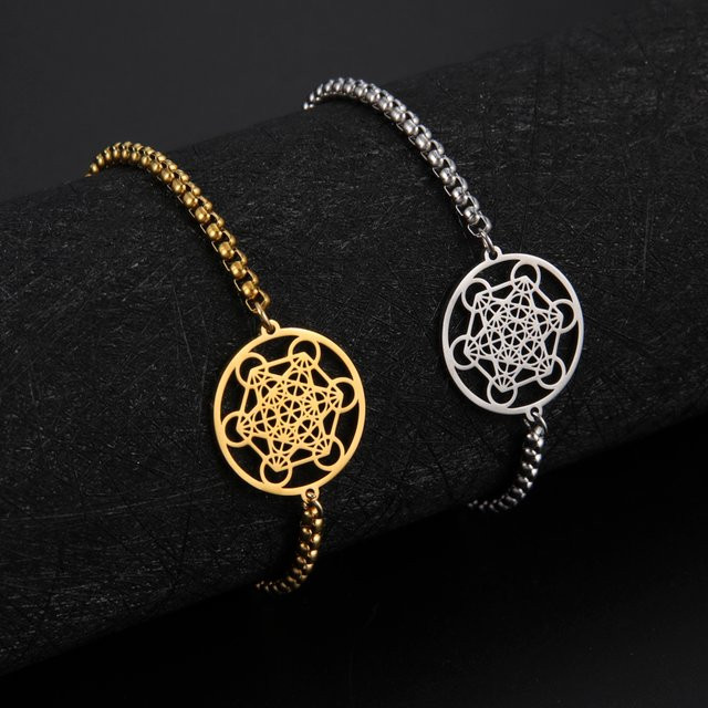 Lemegeton Armband Edelstahl, Wachs Seil Kette, Unisex - Bild 1