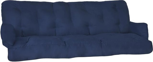 Beautissu Flair HS Hollywoodschaukelauflage Dunkelblau B: 180 cm, T: 50 cm, H: 8 cm - Bild 1