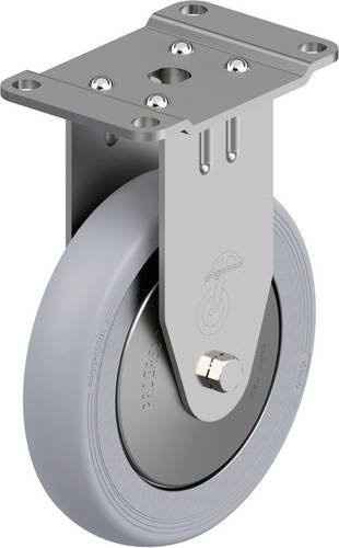 Blickle Edelstahl-Bockrolle BPX-PGV 150XK-PG2-SG-FA in Silber, Rad-Durchmesser: 150 mm, Tragfähigkeit: 200 kg - Bild 1