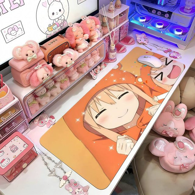 H-Himouto!Umaru-chan Anime Gaming Deskmat Sakura Mauspad in Multicolour - Bild 1