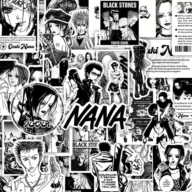 Bandai NANA Aufkleber, Schwarz-Weiß, Set / Bundle - Bild 1