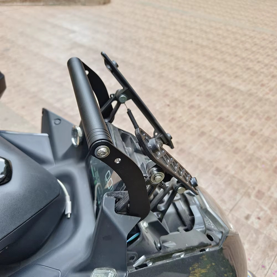 S2R Motorrad GPS Navigation Halterung für Zontes 310 M 350 M 350D D350 M310 350 D 310 M in Schwarz - Bild 2
