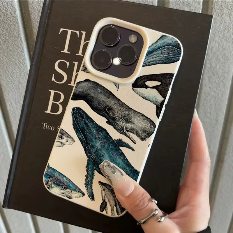 Handyhülle mit Retro-Walmuster für Apple iPhone 17, 16 und 15 Serien in Beige und Multicolour - Bild 2