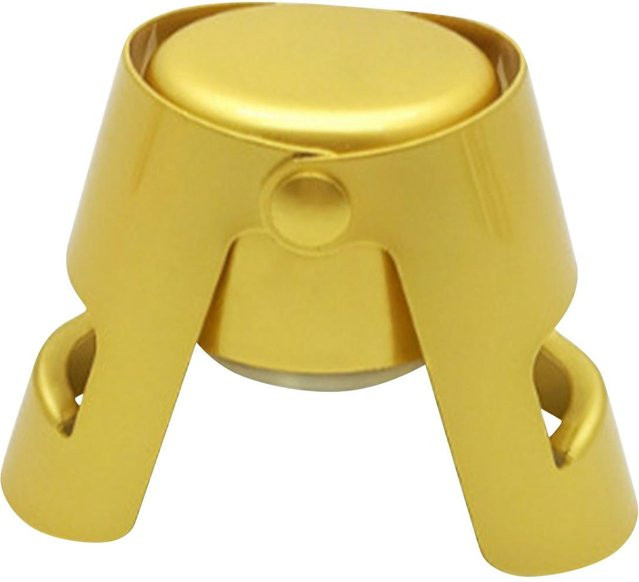 Binchi Outdoor Equipment Auslaufsicherer Champagnerflaschenverschluss aus Edelstahl in Gold - Bild 1
