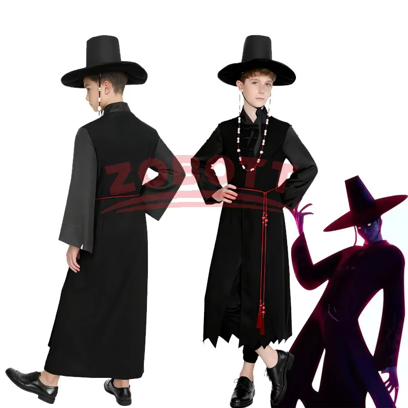 ZOBOTT Jungen Rollenspiel Requisiten, Cosplay Set, Schwarz, Plüsch / Textil - Bild 2