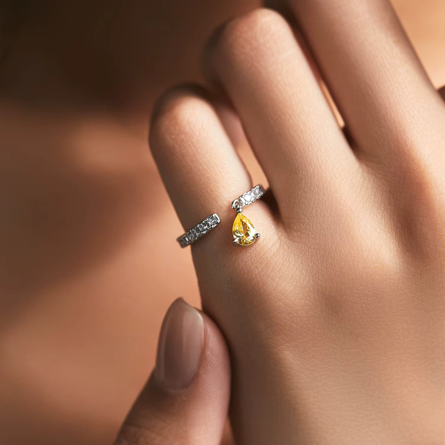 MODIAN Ring, 925 Sterling Silber, Zirkonia, Damen - Bild 2
