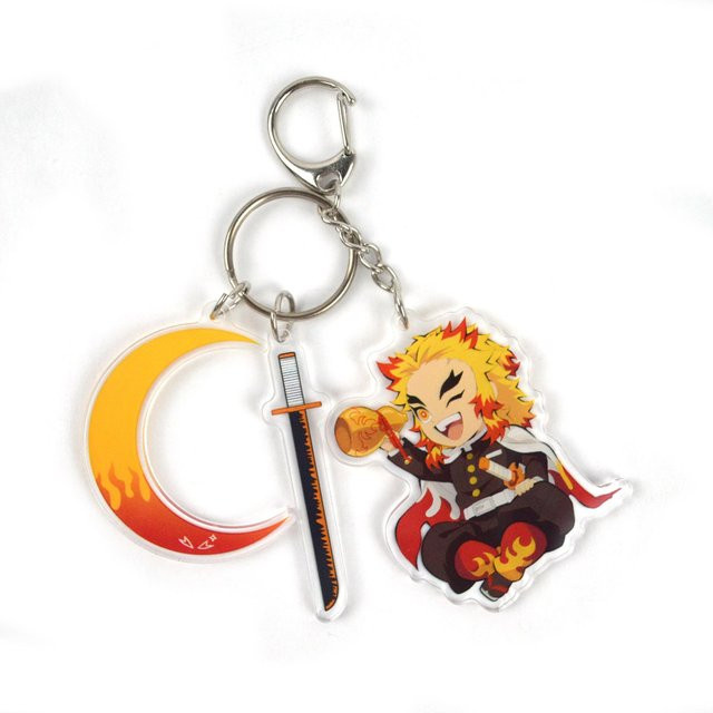 YIRAN Jewelry Schlüsselanhänger Anime Figur, Acryl, Unisex, White - Bild 1