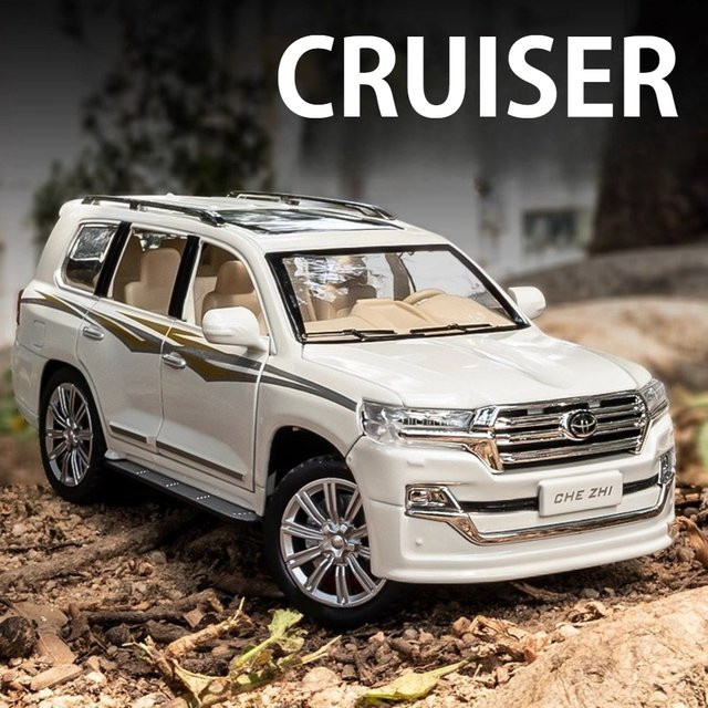 MAKEDA Land Cruiser RAV4, Spielzeugmodell, 1:24, Licht und Sound, Metall - Bild 1