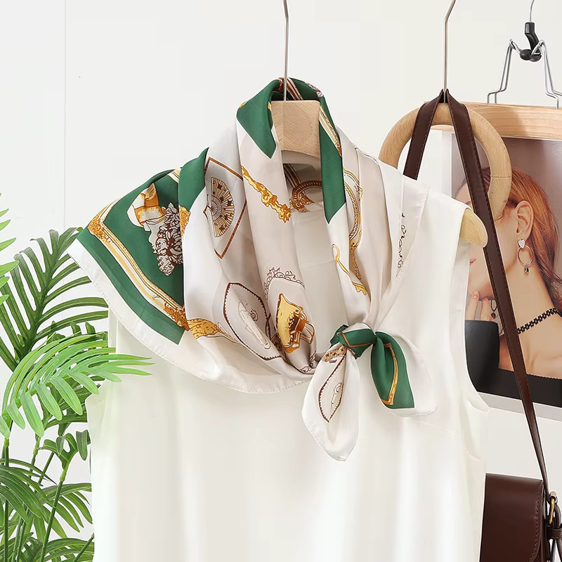 MANYUE-CO Halstuch Seide Gefühl, 70 cm, Damen - Bild 2