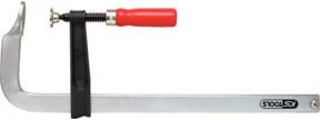 KS Tools Temperguss-Schraubzwinge in Silber mit einer Spannweite von 120 mm und einer Länge von 1500 mm - Bild 1