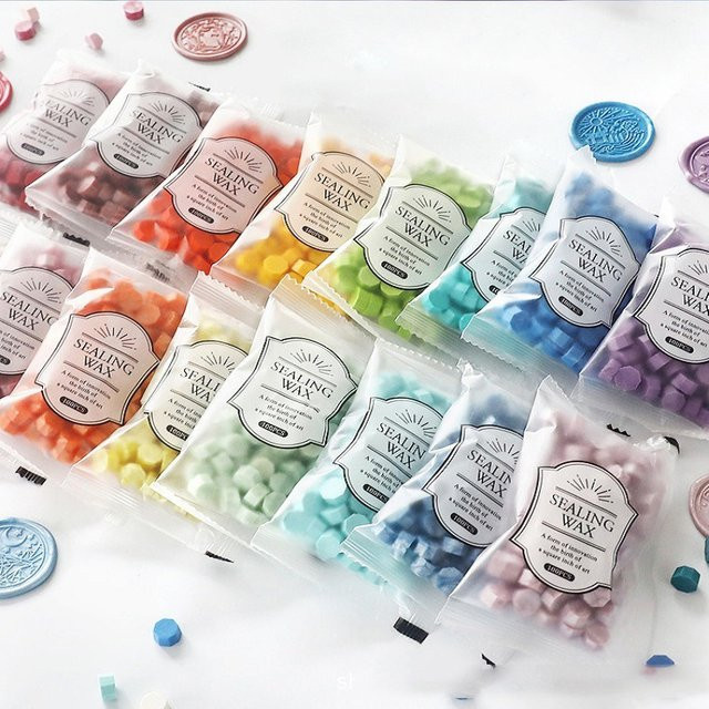 100 Stück Siegelwachsperlen in Multicolour für Stempel und Siegel, HCL001 - Bild 1