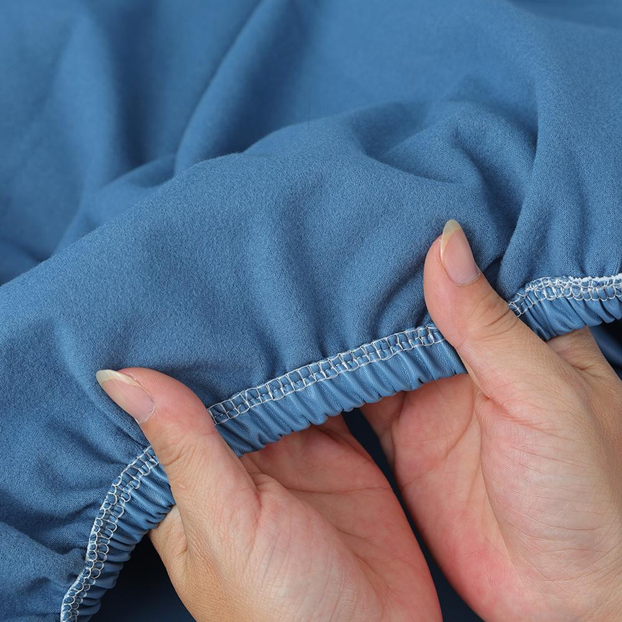 BRHUIXUE Elastische Sofa-Sitzkissenbezüge aus wasserdichtem PU-Leder in Blau für 1- bis 4-Sitzer Sofas - Bild 2