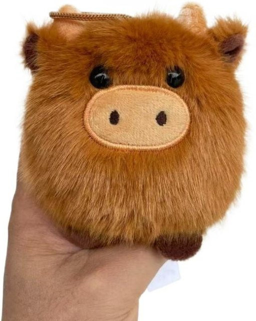 Schlüsselanhänger schottisches Hochlandrind, Plüschanhänger, Unisex - Bild 1