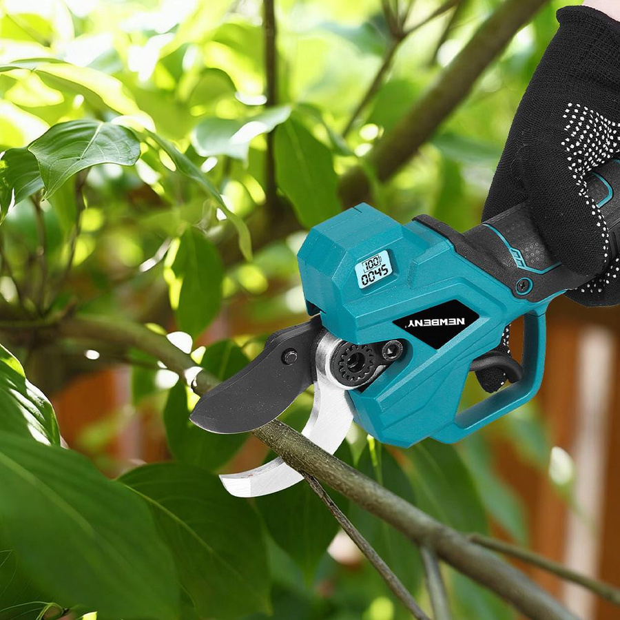 NewBeny Elektrische Astschere mit 75mm SK5 Stahl Klingen für Makita Akku, Bürstenlose Akku-Astschere für Obstbäume und Bonsai - Bild 11